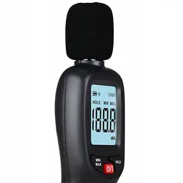 Вимірювач шуму (шумомер) Bluetooth 30-130 дБ WINTACT WT85B - мініатюра 2