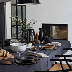 Тарілка Costa Nova Roda глибока 21.4 см 330 мл чорна (560673995751) - мініатюра 3