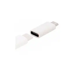 Перехідник Lapara Micro USB Male to USB 3.1 Type-C Female white (LA-MaleMicroUSB-TypeC-Female white) - мініатюра 2