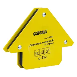Магніт для зварювання Sigma стріла 11кг 75x65мм (45,90,135°) (4270311) - мініатюра 4