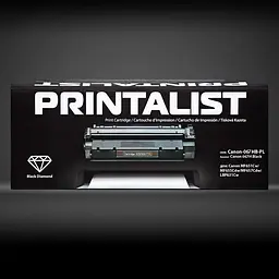 Картридж тон. PRINTALIST для Canon MF651Cw/MF655Cdw/MF657Cdw/LBP631Cw аналог Canon 067H Black ( 3130 ст..) (Canon-067HB-PL) - мініатюра 3