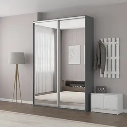 Шафа-купе Idea серія 5 170 x 45 x 210 см Антрацит Дзеркало