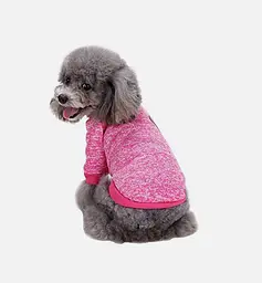 Кофта для собак та котів EcoToys Bright Pink XL ряба яскраво-рожева A: 39 см B: 48 см C: 29 см 7102 - мініатюра 4