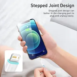 Кабель Baseus Dynamic Series Fast Charging Data Cable USB to iP 2.4 A 1 m Blue (CALD000403) - мініатюра 4