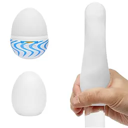 Мастурбатор яйце Tenga Egg Wonder Wind білий - мініатюра 3