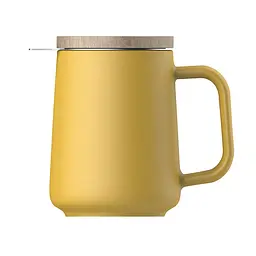 Чашка-заварник U Brewing Mug Wood, 500 мл - Жовтий - мініатюра 9