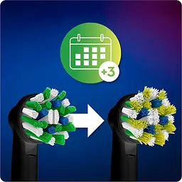 Насадка для зубної щітки Oral-B Cross Action CleanMaximiser Black 1 шт. (EB50BRB) [85821] - мініатюра 6