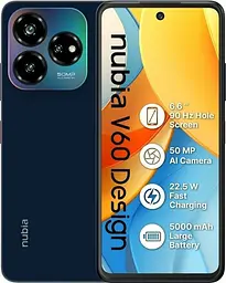 Смартфон ZTE Nubia V60 Design 6/256Gb Blue (UA UCRF)