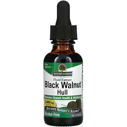 Екстракт чорного горіха Nature's Answer Black Walnut Hull Fluid Extract Alcohol-Free 2000 мг 30 мл