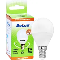 Лампочка Delux BL50P 7 Вт 2700K 220В E14 (90004074) - мініатюра 2