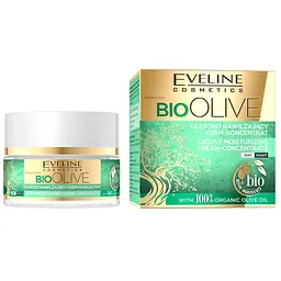 Глибоко зволожуючий крем-концентрат Eveline Bio Olive, 50 мл - мініатюра 2