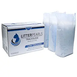 Силікагелевий кварцовий наповнювач Litter Pearls TrackLess для котячого туалету Літтер Перлс Траклес 18.94 л (9.07 кг) (30022)