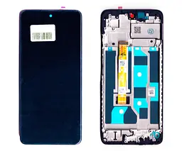 Дисплей Oppo A3/A3X чорний + рамка
