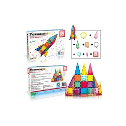 Конструктор Picasso магнітний Tiles Magnetic Building Blocks 36 деталей (817338027971) - мініатюра 5