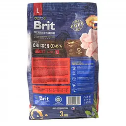 Сухий корм Brit Premium Adult L 3 кг для дорослих собак великих порід (вагою від 25 до 45 кг) - мініатюра 3