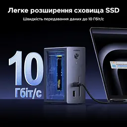 Док-станція USB-C з відсіком SSD UGREEN Revodok Pro CM923 10 в 1 HDMI до 4K 60 Гц M.2 NVMe (55735) - мініатюра 11