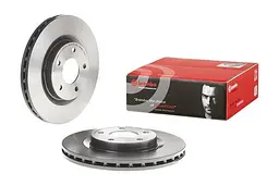 Диск гальмівний передній вентильований Jeep Patriot, Compass I 06-25р Brembo (09.A637.11) - мініатюра 2