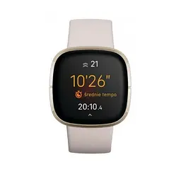 Смарт-годинник Fitbit Sense Lunar White/Soft Gold Stainless Steel (FB512GLWT) - мініатюра 2