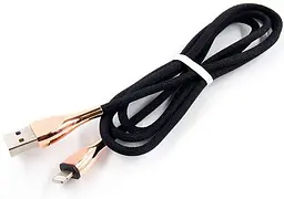 Кабель Dengos NTK-L-SET Round Braided Lightning 1m Black