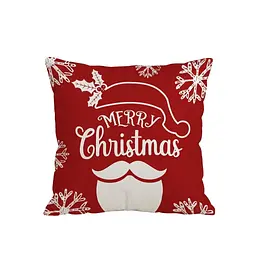 Подушка декороративна Ardesto Christmas Merry Christmas червоний 45 х 45 см (ART1032MC)