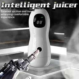 Автоматичний мастурбатор вагіна Sex Robot з дисплеєм USB type-C білий - мініатюра 7
