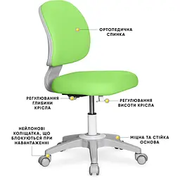 Дитяче крісло Evo-kids Limpi Green (Y-212 KZ) - мініатюра 2