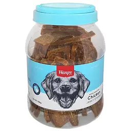 Wanpy Chicken Jerky Steaks ВАНПІ ФІЛЕ КУРКИ В’ЯЛЕНЕ СМУЖКИ ласощі для собак, 0.908 кг