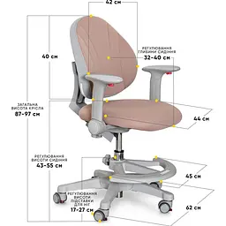 Дитяче крісло Evo-kids Mio-BR (Y-407 BR)  - мініатюра 3