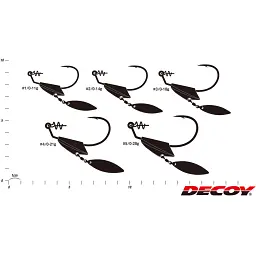 Монтаж Decoy Worm231S Makisasu Blade Heavy #3/0-18.0g (2шт/уп) - мініатюра 2