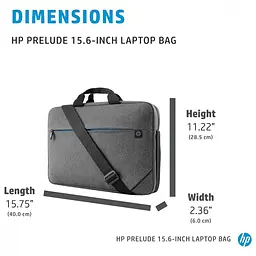 Сумка для ноутбука HP 15.6" Prelude Top Load Laptop Bag (2Z8P4AA) - мініатюра 3