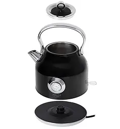 Чайник електричний з термометром Adler AD 1346 Black - мініатюра 4