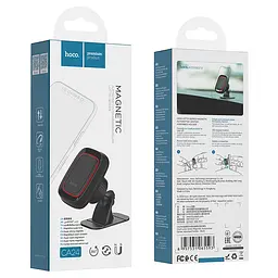 Автотримач для телефону HOCO CA24 Lotto series magnetic automotive center adsorbed holder чорний - мініатюра 2