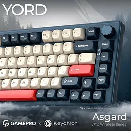 Клавіатура GamePro Asgard Yord Keychron Super Red Switch Wireless/Bluetooth/USB Blue бездротова (MK266BL) - мініатюра 13