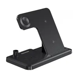 Зарядний пристрій Essager 4-in-1 wireless charger 15W foldable desktop black (EWXZM-JC01-Z) - мініатюра 4