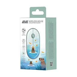 Бездротова мишка 2E MF300 CAPYBARA TANGERINE Silent WL BT з принтом - мініатюра 6