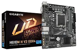 Материнська плата Gigabyte H610M H V3 DDR4 (H610M H V3 DDR4) (Socket 1700, Intel H610, Micro-ATX) - мініатюра 4