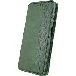 Чохол-книжка для телефону Rubic Leather Case для Redmi Note 13 4G Green [131919] - мініатюра 3