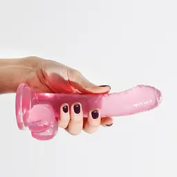 Фалоімітатор Crushious Hudini Jelly 17.5 см (рожевий) - мініатюра 16