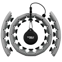Хулахуп Trex Sport TX-010CHH масажний з обважнювачем сірий