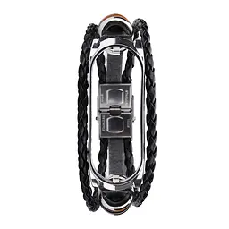 Ремінець вінтажний Carprie для фітнес-браслета Xiaomi Mi Band 5 і 6 Type A Black silver - мініатюра 5