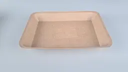 Лоток з харчового картону, 550 мл, 250x175x25 мм, KRAFT, 25 штук, для готових страв, снеків, випічки та доставки - мініатюра 2