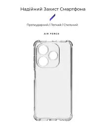 Чохол ArmorStandart Air Force для Infinix Smart 8 Camera cover Clear - мініатюра 2