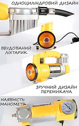 Автомобільний компресор AND 12В для підкачки шин - мініатюра 3