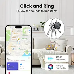Bluetooth-трекери Hoxe для Apple Find My, комплект 4 шт з батарейками - мініатюра 7