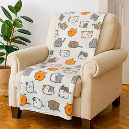 Набір із двох легких флісових пледів Веселі котики 150x200 см Love You LY9107set2 - мініатюра 2
