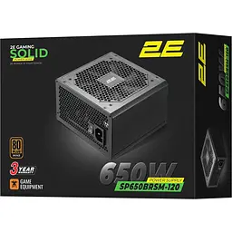 Блок живлення 2E Gaming Solid Power Pro 650W (2E-SP650BRSM-120) [140622] - мініатюра 10