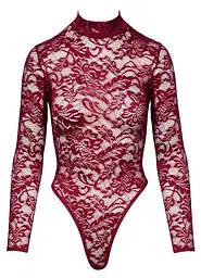 Боді Cottelli Collection Lace S бордовий - мініатюра 4