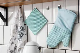 Рукавичка-прихватка Ardesto Tasty Baking, 35х19см, силікон, бавовна, блакитний (AR2327T) - мініатюра 7