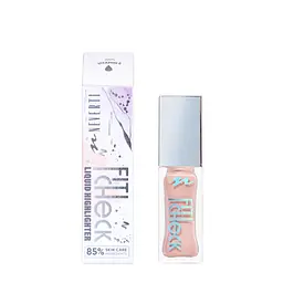 Рідкий хайлайтер для обличчя Neverti Fit Check, 002 Rosy Glow Світло-рожевий