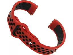Ремешок BeCover Nike Style for Amazfit Stratos 1/2/2S/3/GTR 2/GTR 47mm/GTR Lite 47mm/Nexo/Pace Red-Black (705817)